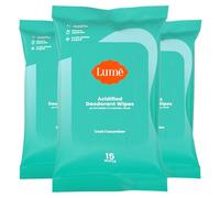 Lume - Acidified Deodorant Wipes: 24 Hour Odour Control, Aluminium and Baking Soda Free, Skin Care - 15