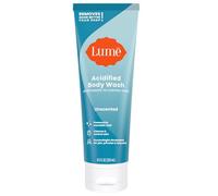 Lume Acidified Shower Gel - 24 Hour Odor Control - Eliminates Odors Better Than Soap - Moisturizing Formula - Formulated Without SLS & Parabens - Developed by OB/GYN - 250ml (Unscented)