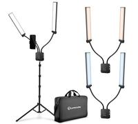 Lume Cube Flex Light Pro - Portable Dual LED Lamp with Tripod and Phone Holder Mount | Flexible 2-Point LED Lights for Tattoo Artists, Beauticians, aestheticians, lash Artists, and Content Creators
