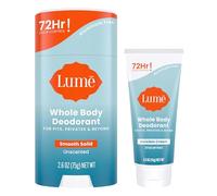Lume Full Body Deodorant Invisible Mini Cream Tube + Hard Pen Pack Odour Control After 72 Hours, Aluminium and Sodium Bicarbonate Free, Skin Lovers (Fragrance Free)