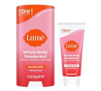 Lume Full Body Deodorant, Invisible Mini Cream Tube, Solid Pen, 72 Hours Odour Control, Aluminium and Sodium Bicarbonate Free, Skin Lovers (Peony Rose)