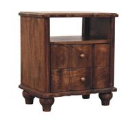 Lume Roasted Shelf Bedside Table