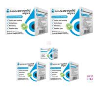 Lumecare Cleansing Cooling Soothing 100 Wipes Eyelid Hygiene