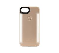 LuMee Duo LD-IP7-GOLDMT-NA LED dual sided illuminated Selfie Case for Apple iPhone 8/7/6s/6 in Gold Matte