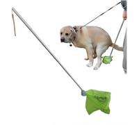 LUMEIRA Dog Pooper Scooper Catcher, Telescopic Long Handle for Small Medium Large Dogs, Self-Adhesive Dog Poop Picker, Durable, Picks Up Soft Stools Easily, Mess-Free Cleaning Dog Waste Removal Tool