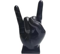 LUMEIRA Drumstick Holder,Drumstick Display Holder, Rock Hand Drumstick Display Case, Resin Drumsticks Display Stand, Creative Mallet Drumstick Bracket, Home Decoration Funny Gift For Drummer (Black)