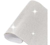 Lumeiy 10000 Pieces Bling Bling Rhinestone Crystal Sheet Crystal Self-Adhesive Sticker DIY Car Decoration Sticker Glitter Rhinestones Crystal Gem Stickers for Car Decoration 9.4 x 7.9 Inch
