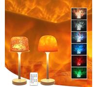 Lumena Lamp - Cordless Ocean Wave Projector with RGB Colors, Rechargeable Water Ripple Light for Bedroom, Meditation, or Ambient Decor(Table Light)