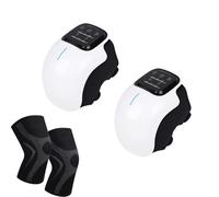 Lumenaxy LuminFlex Knee Massage Wrap, 3 Modes Multi Function Vibration Knee Support Brace, USB Rechargeable Cordless Knee Care Wrap for Home Post Workout Daily Relaxation (2 pc)