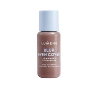 LUMENE Blur Even Cover Foundation | High Coverage, Lightweight Liquid Foundation with Luminous Matte Finish | 16H Longwear | Niacinamide & Nordic Bilberry | Fragrance-Free | Vegan | Shade 9 | 30ml