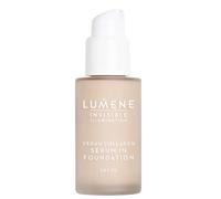 LUMENE Invisible Illumination Tinted Serum Foundation SPF30 with Vegan Collagen Serum & Hyaluronic Acid, Shade 0.5, 30 ml