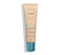 Lumene Matt Control Oil Free Foundation for Oily and Combination Skin Full Coverage with Arctic Cloudberry 30 ml / 1.0 Fl.Oz. (1 Classic Beige)