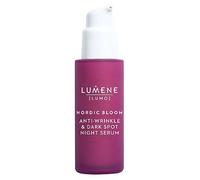 LUMENE Nordic Bloom [LUMO] Anti-Wrinkle & Dark Spot Night Serum | Firming & Brightening Night Treatment with Nordic Berry Extracts | Vegan Skincare for Mature Skin | 30ml