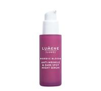 LUMENE Nordic Bloom [LUMO] Anti-Wrinkle & Dark Spot Night Serum | Firming & Brightening Night Treatment with Nordic Berry Extracts | Vegan Skincare for Mature Skin | 30ml