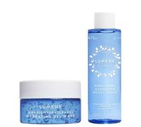 LUMENE Nordic Hydra [LÄHDE] Deep Hydration Duo - Hydrating Gel Mask (150 ml) + Hydration Boost Toner (150 ml) Cooling, Moisture-Plumping Vegan Skincare