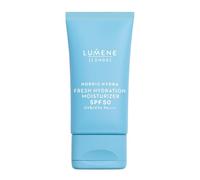 Lumene Nordic Hydra [LÄHDE] Fresh Hydration Moisturizer SPF50 - Lightweight Daily Face Cream with Hyaluronic Acid & Birch Sap, 24h Hydration, High UVA/UVB Protection, Vegan, 50ml