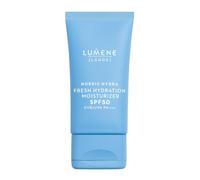 Lumene Nordic Hydra [LÄHDE] Fresh Hydration Moisturizer SPF50 - Lightweight Daily Face Cream with Hyaluronic Acid & Birch Sap, 24h Hydration, High UVA/UVB Protection, Vegan, 50ml
