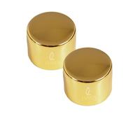 LumenEco Universal Dimmer Knob, 6mm D-Spindle Rotary Switch, Wall Mount LED Compatible, 21x20x15mm Replacement Control, Pack of 2, Polished Brass