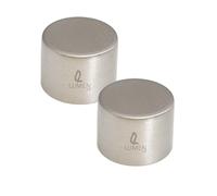 LumenEco Universal Dimmer Switch Knob, 6mm D-Spindle Rotary Control, 21x20x15mm, Wall Mount Compatible, Pack of 2, Brushed Chrome