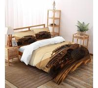 LumeNest Monster Truck Bedding Set 3D Design Sports Theme Duvet Cover Set 3 Pieces Microfiber Quilt Cover Suitable for Family,couple,children with Pillowcase Super King（260x220cm）