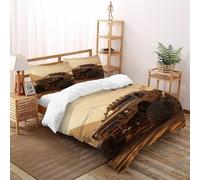 LumeNest Monster Truck Bedding Set 3D Design Sports Theme Duvet Cover Set Chic Breathable Comforter Cover for Boys&Girls with Pillowcase Double（200x200cm）
