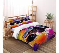 LumeNest Monster Truck Color Bedding Set 3D Digital Printing Sports Theme Duvet Cover Set 3 Pieces Microfiber Quilt Cover Suitable for Family,couple,children with Pillow Super King（260x220cm）