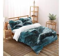 LumeNest Polar Bear Snowy Bedding Set Theme Bedspread Animal Theme Wildlife Duvet Cover Set Chic Breathable Quilt Cover for Boys&Girls with Pillowcase Super King(260x220cm)