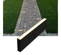 LUMENGY Paver Light Slim 0.5x8 Inch (0.55x7.87), 2700K Warm White, Glare-Free Linear Lighting for Driveways, Walkways and Paver Borders, 12V Hardwired, IP67 Waterproof, Drive-Over Rated