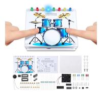 Lumenrix DIY Drum Soldering Practice Kit,Drum Soldering Learning Project with Touch Sensor, Sound & LED Lights,STEM Electronics Kit, Present for Students, Music Lovers, STEM Education, School Use