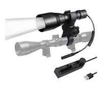 LUMENSHOOTER A8S Infrared Flashlight, Zoomable 850nm Hunting Light IR Illuminator for Night Vision Optics(Not a Regular Light,Must Use with Night Vision Devices)