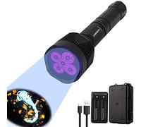 LUMENSHOOTER S5 UV Flashlight, Black Light Flashlight with 5 LEDs, for UV Resin Curing, Rockhounding, Pet Urine Detecting, Scorpion Hunting (365NM)