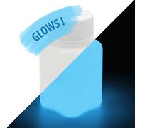 LUMENTICS Blue Photoluminescent Paint 100 g - Glow in the Dark Colour for Painting - Phosphorescent UV Colour with Glow Effect - Made in Germany