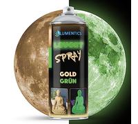 lumentics Glow Spray Gold 400ml - Spray paint with afterglow effect - Glows in the dark - Luminescent colour spray