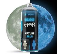 lumentics Glow Spray Natural-Blue 400ml - Spray paint with afterglow effect - Glows in the dark - Luminescent colour spray
