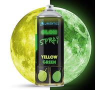 lumentics Glow Spray Yellow-Green 400ml - Spray paint with afterglow effect - Glows in the dark - Luminescent colour spray