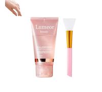 Lumeor beauty Collagen Mask, Collagen Night Wrapping Face Peel off Mask, The Korean Beauty Secret Collagen Pore Minimizing Plumping, All Skin Types