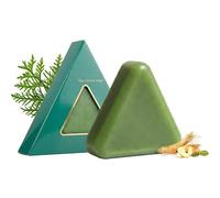 Lumeor Hair Growth Soap, Korean Shampoo, Nature Triangle Shampoo Bar, Nature Seven Green Soap Shampoos, Gentle Formula and Deep Cleansing, Hair Regrowth and Strengthening for Women and Men (1PC)