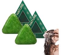 Lumeor Hair Growth Soap,The Korean Beauty Secret,Cypress Leaf Hair Soap Nature Triangle Shampoo Bar,Hair Regrowth & Strengthening For Women & Men, Gentle Cleansing (2PC)