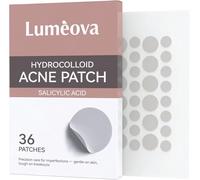 Lumèova Paris - Acne Anti-Pimple Patch - Day & Night - Hydrocolloids, Salicylic Acid & Tea Tree - Absorbs Impurities from 6 Hours in Discretion - Box of 36 Patches