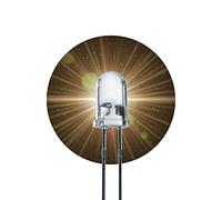 Lumetheus 20x LEDs 5mm Colour warm white 10.000 mcd XXX Volts 2 Pin Light Emitting LED Diode