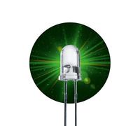 Lumetheus LEDs 5 mm Colour green Extra Super Bright 50.000 mcd 25 pieces 2-3 Volts 2 Pin Light Emitting LED Diode