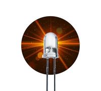 Lumetheus LEDs 5 mm Colour Orange Extra Super Bright 25.000 mcd 25 Pieces 2-3 Volts 2 Pin Light Emitting LED Diode