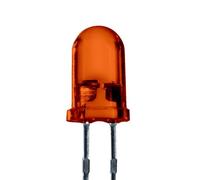 Lumetheus LEDs 5 mm Colour orange Extra Super Bright 3000 mcd 25 pieces 2-3 Volts 2 Pin Light Emitting LED Diode Diffused Lens