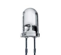 Lumetheus LEDs 5 mm Colour White Extra Super Bright 14.000 mcd 50 Pieces 2-3 Volts 2 Pin Light Emitting LED Diode Diffused Lens