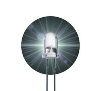 Lumetheus LEDs 5 mm Colour white Extra Super Bright 25.000 mcd 50 pieces 2-3 Volts 2 Pin Light Emitting LED Diode