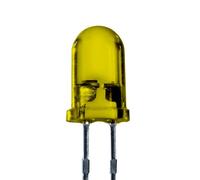 Lumetheus LEDs 5 mm Colour Yellow Extra Super Bright 3000 mcd 25 pieces 2-3 Volts 2 Pin Light Emitting LED Diode Diffused Lens