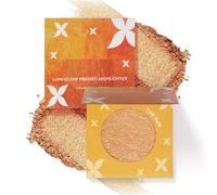 Lumi Glow Pressed Highlighter with Shea Butter & Vitamin C | Face Makeup for a Warm, Radiant Glow | Smooth, Blendable Texture | The Sun | 3.5g