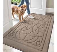 LUMI Indoor Door Mats for Entryway, 36x60, Durable Front Door Mat with Non-Slip Rubber Backing, Low Profile, Dirt Trapper, Absorbent Doormat for Entrance, Garage, Patio, Beige