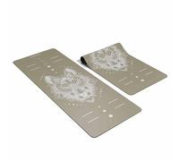 LUMI Therapy Yoga Mat | Eco Wolf Milk Tea | Collaboration with Luna & Wolf - Leaders in Yoga Mats | Extra Grip, Cushioned Comfort, Eco Friendly Non Slip | 180cm x 61cm x 6cm