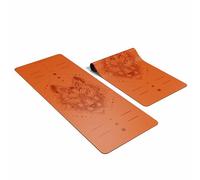 LUMI Therapy Yoga Mat | Eco Wolf Orange |Cushion Eco Friendly Non Slip Yoga Mat | Collaboration with Luna & Wolf - the leaders in Yoga Mats